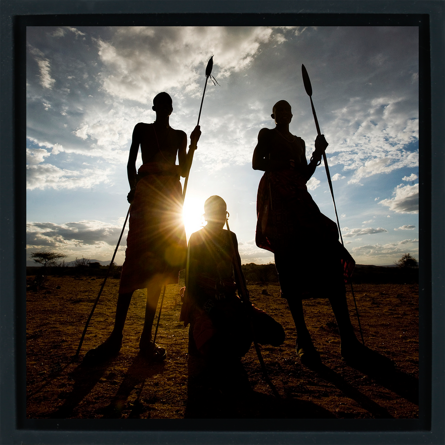Samburu Warriors - Schwarze Wrapp