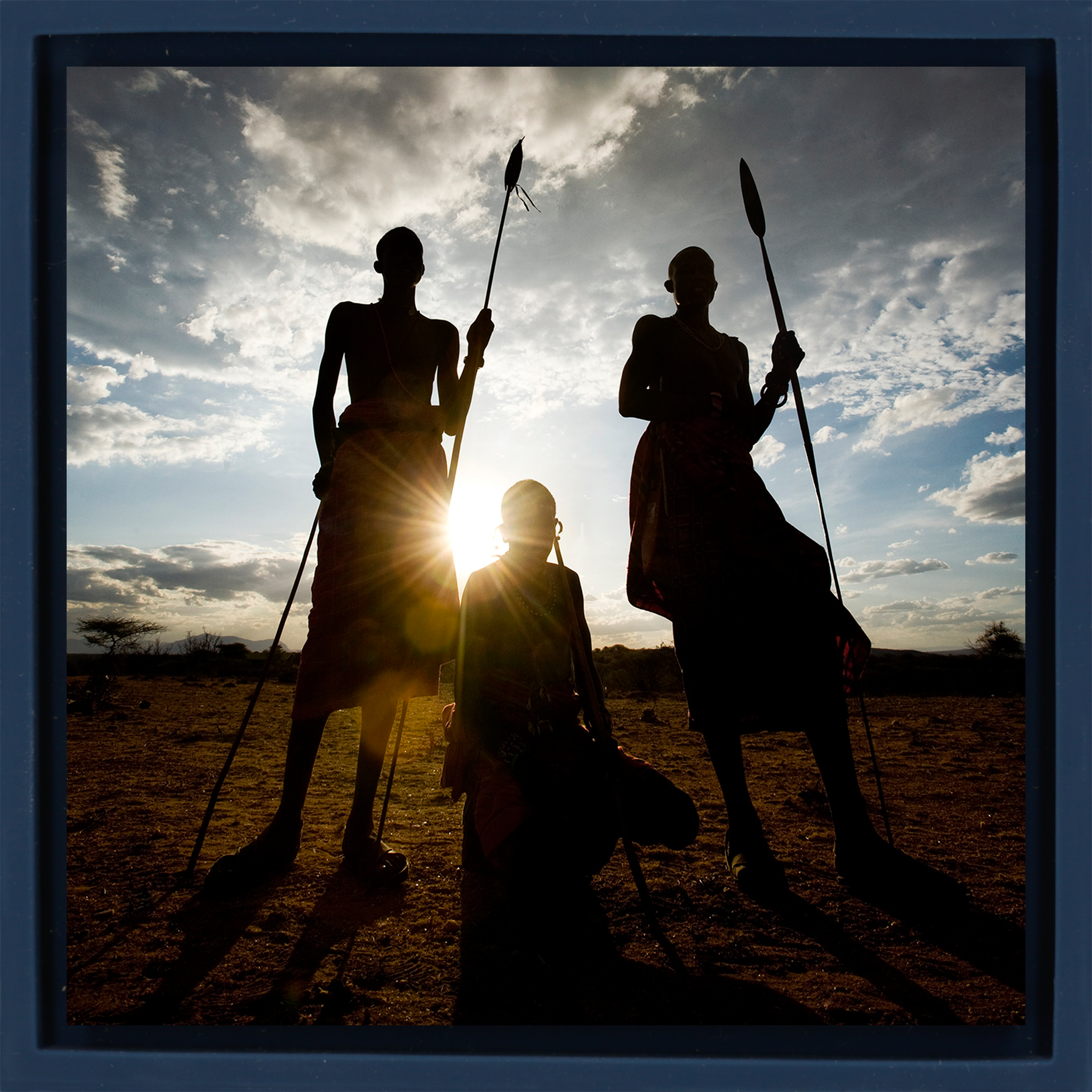 Samburu Warriors - Donkerblauwe Wrapp