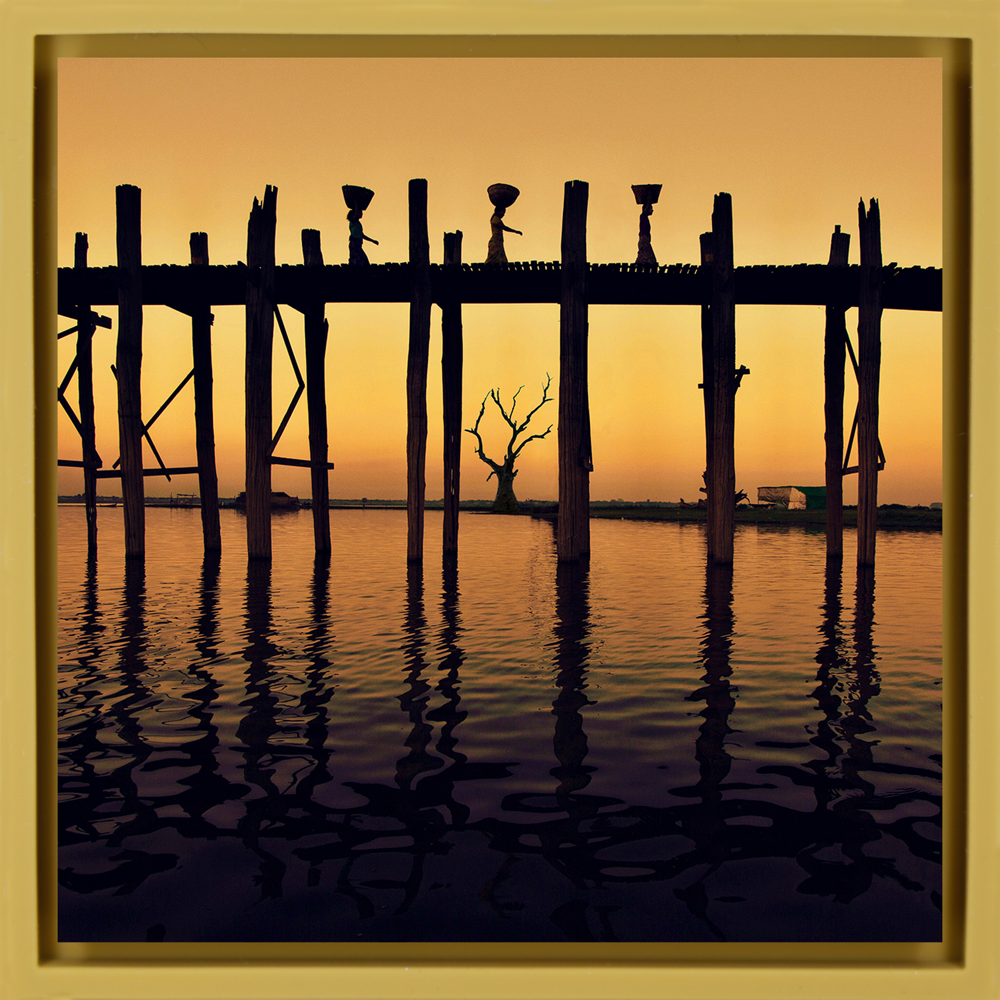 On The U Bein Bridge- Ochre Wrapp