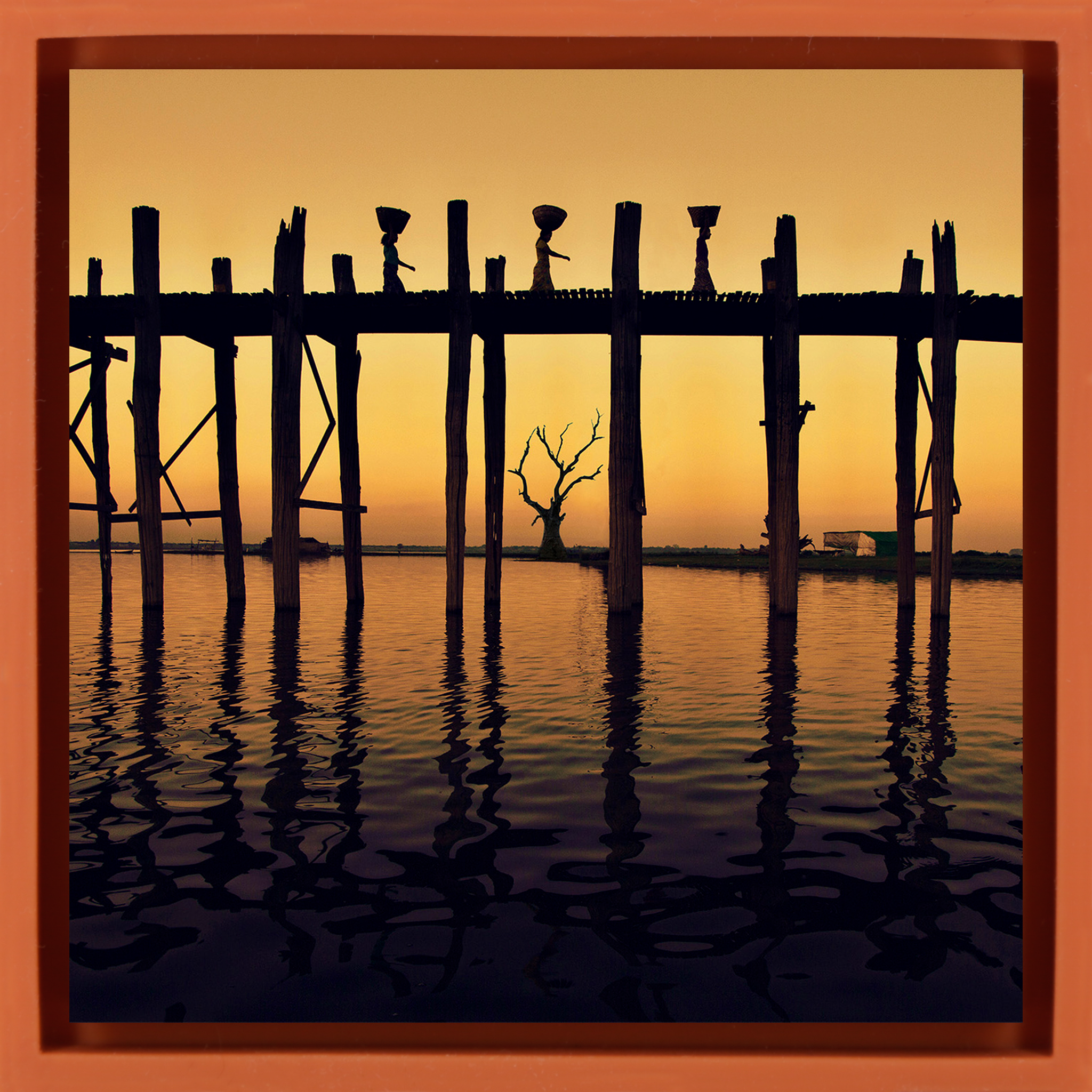 On The U Bein Bridge- Orange Wrapp