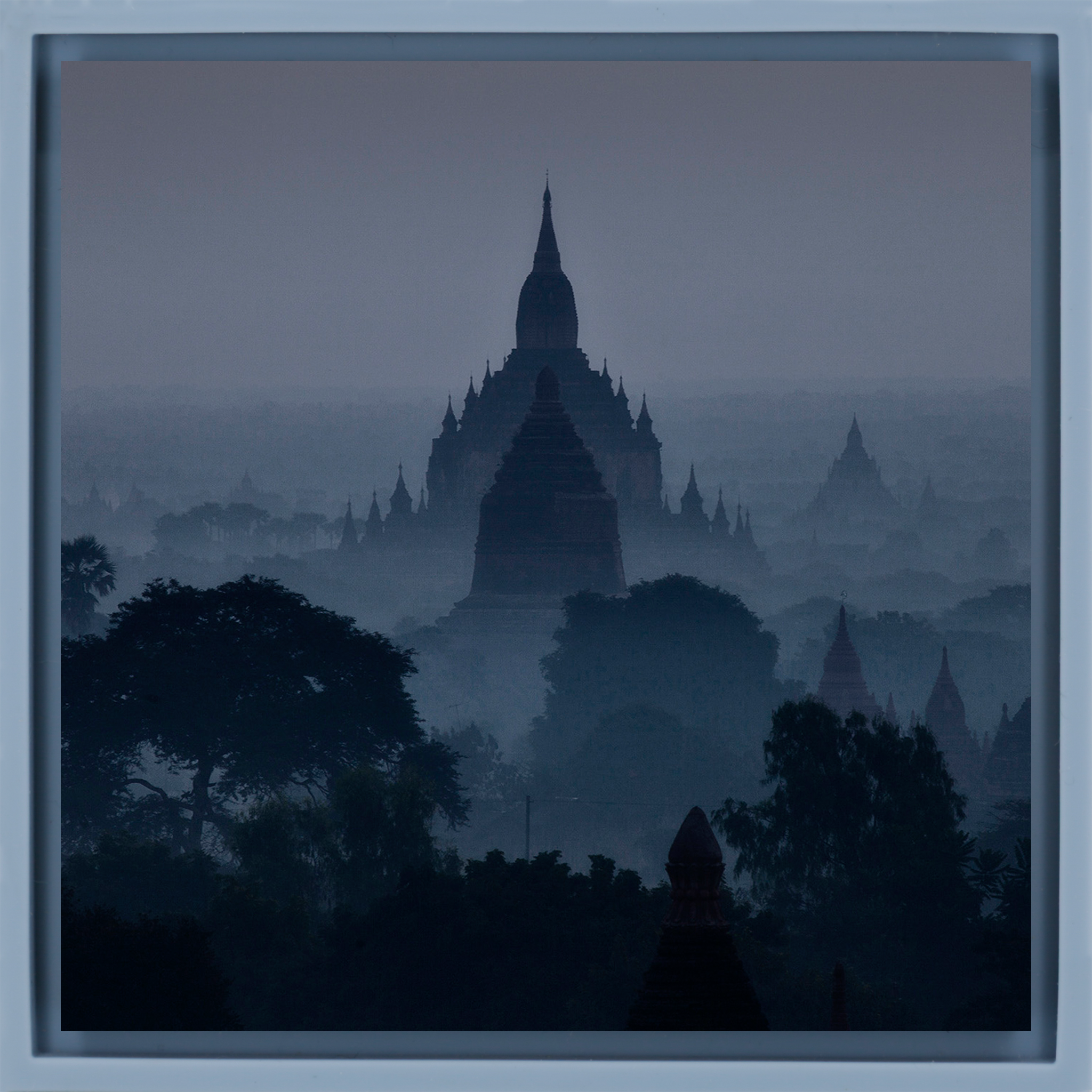The Temples of Bagan Burma at Sunrise - Lichtblauwe Wrapp