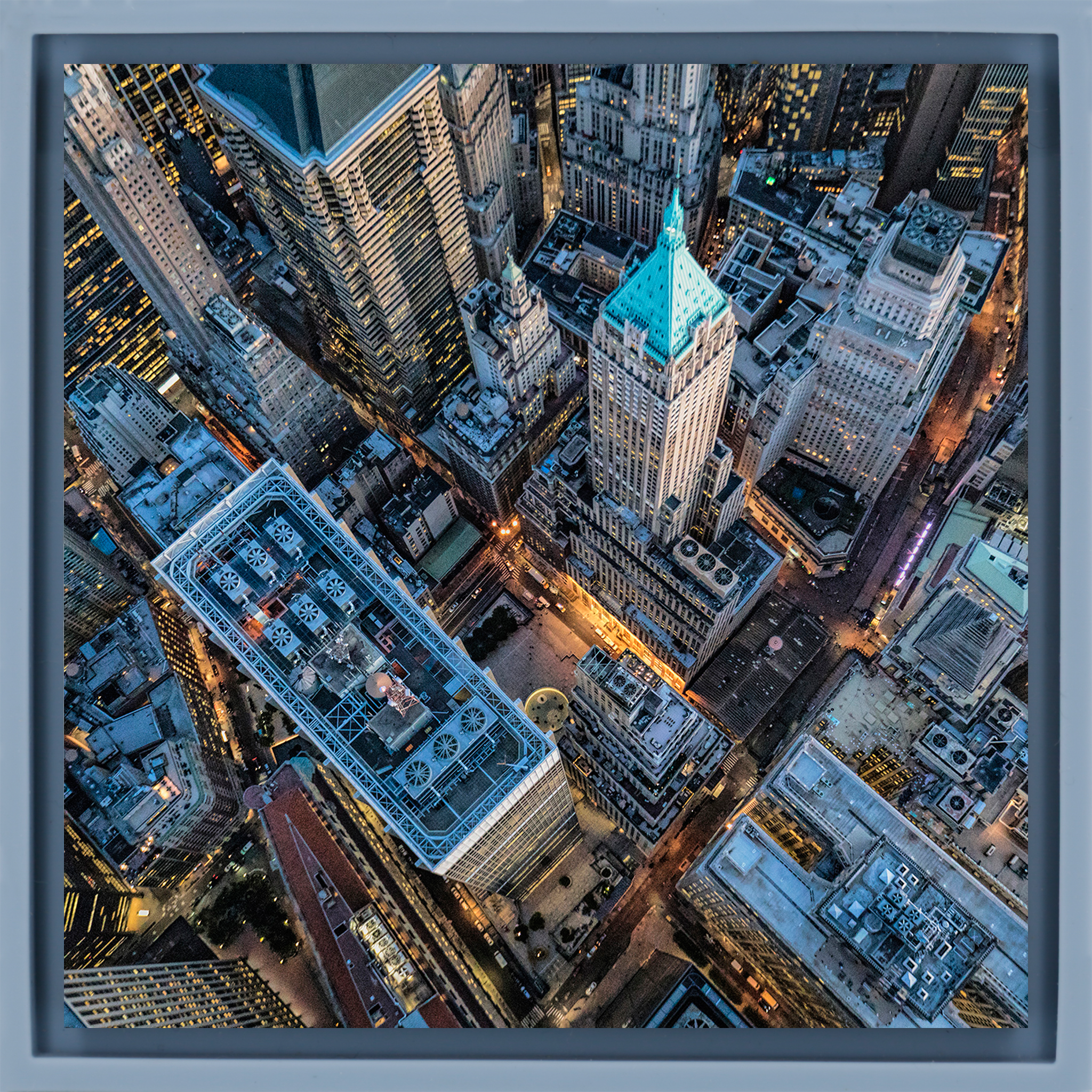 New York vue du ciel - Light Blue Wrap