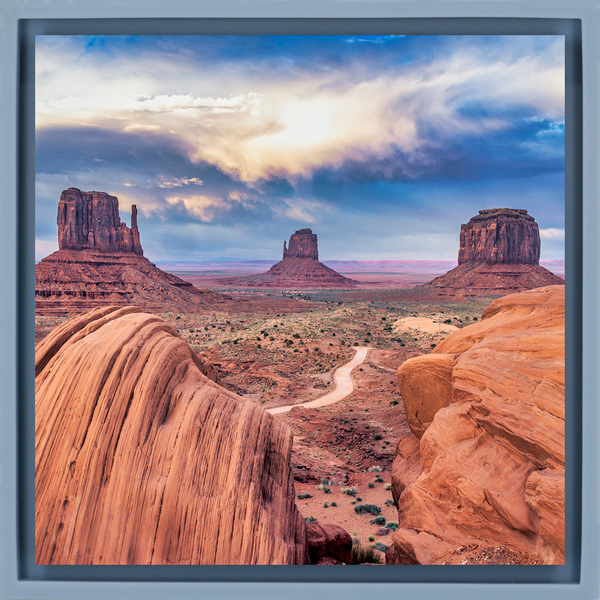 The Mittens In Monument Valley - Lichtblauwe Wrapp