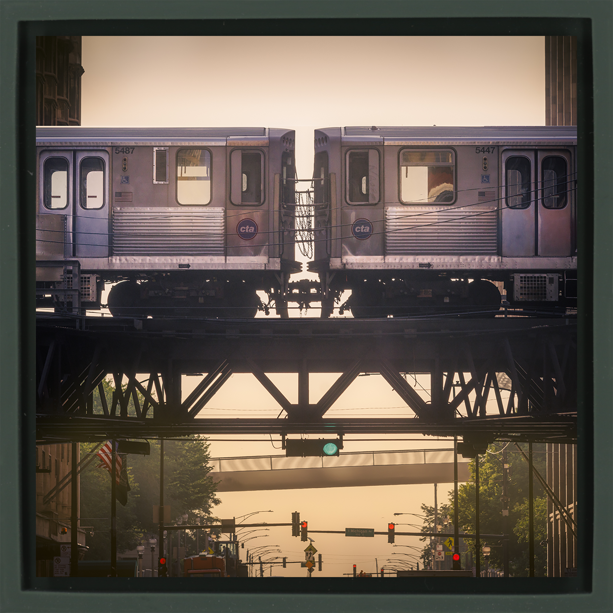The L Train- Dark Green Wrapp