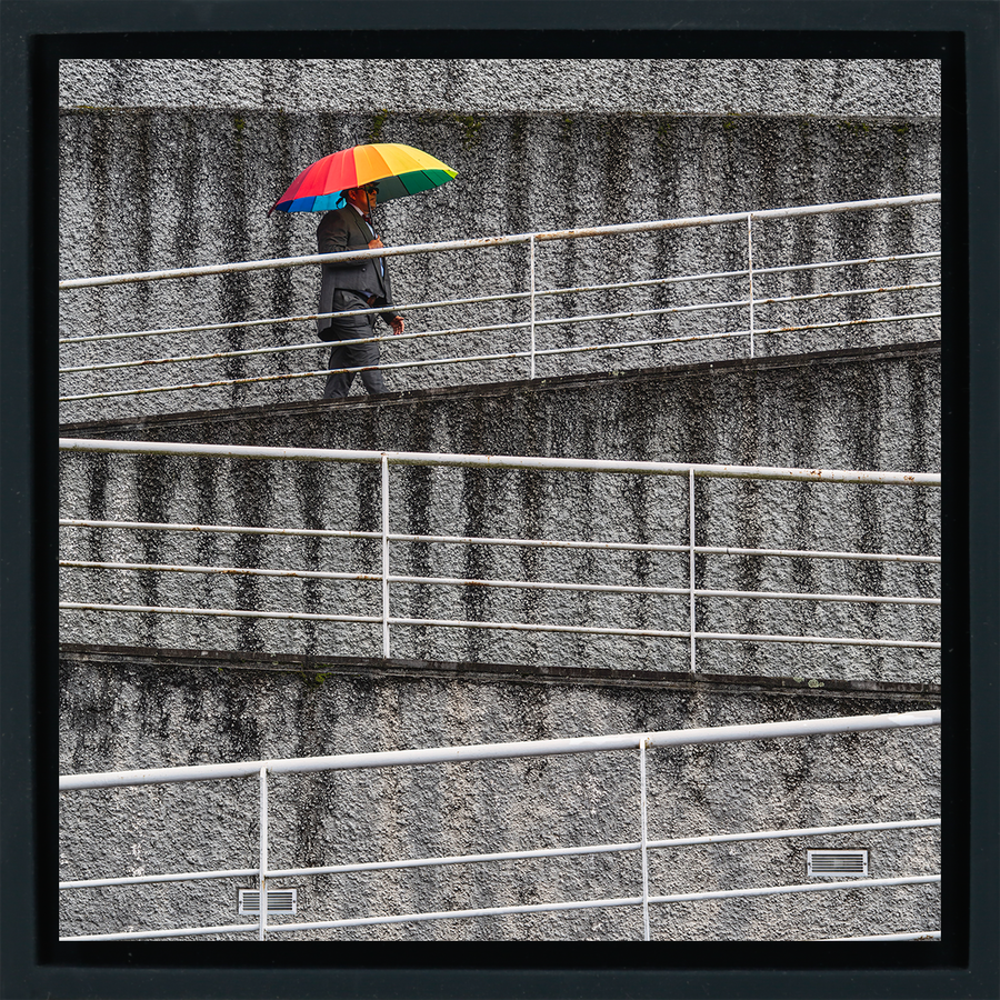 Rainbow Umbrella - Black Wrapp