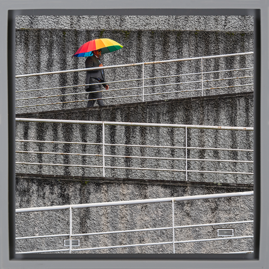 Rainbow Umbrella - Grijze Wrapp
