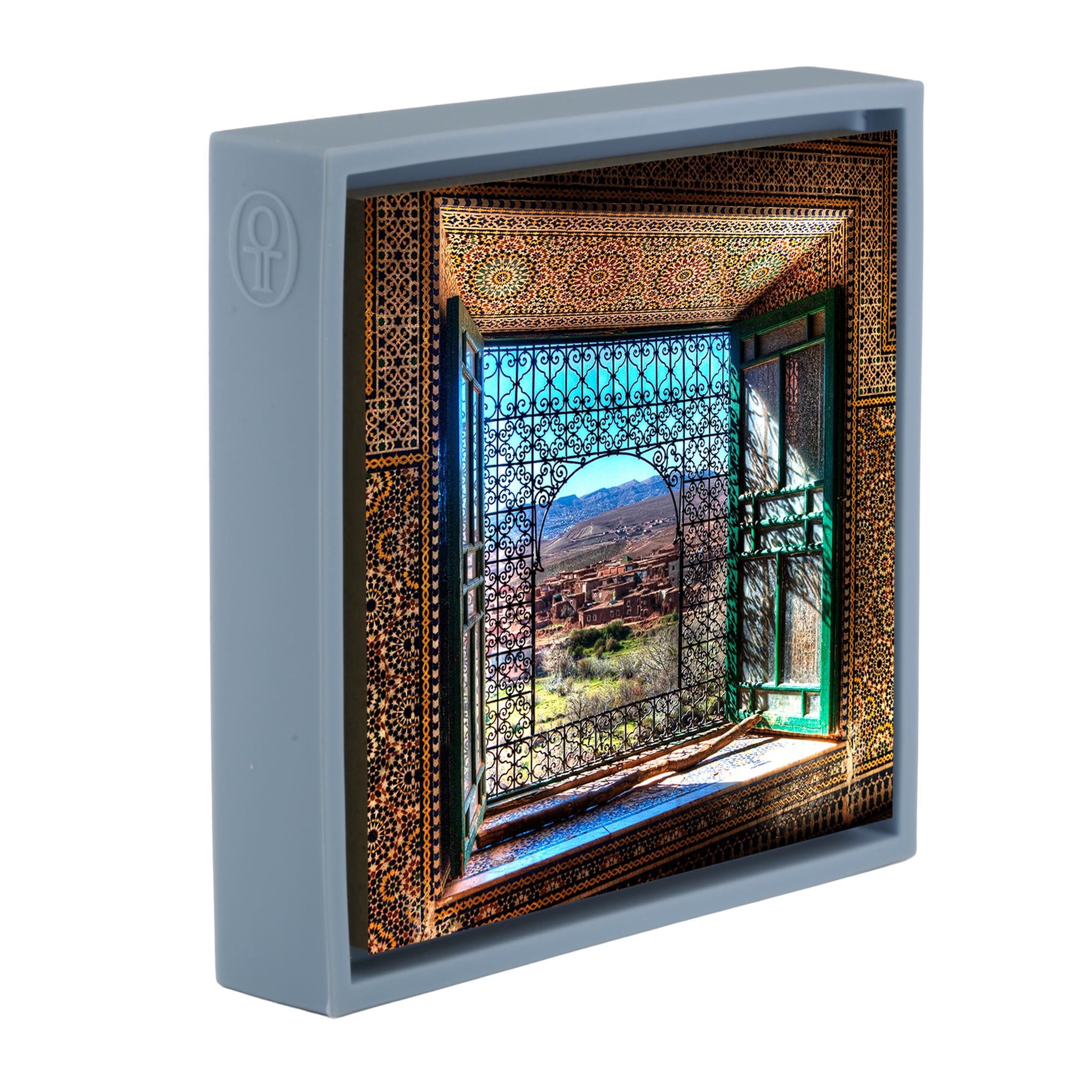 Maroc Fenêtre - Emballage bleu clair