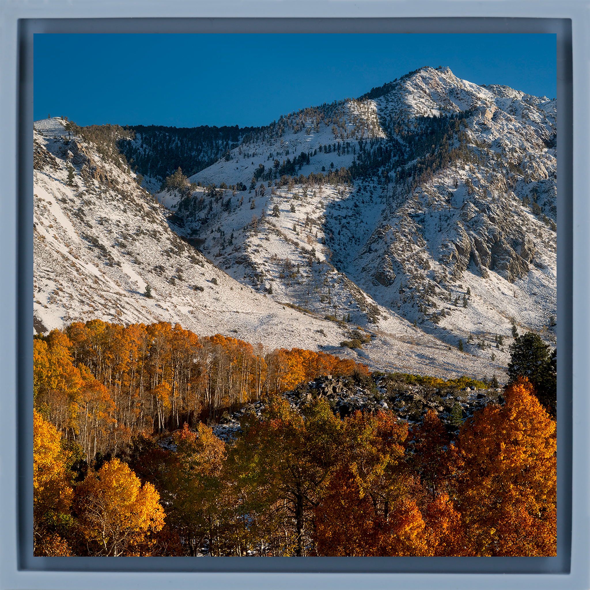 Early Fall Snow - Lichtblauwe Wrapp