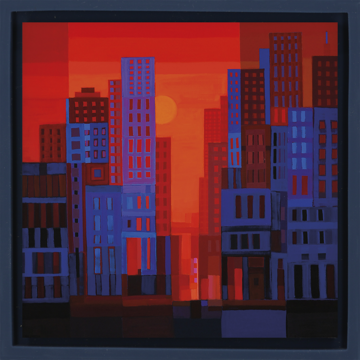 Manhattan meets Oranje, 2010 - Dark Blue Wrapp - vooraanzicht