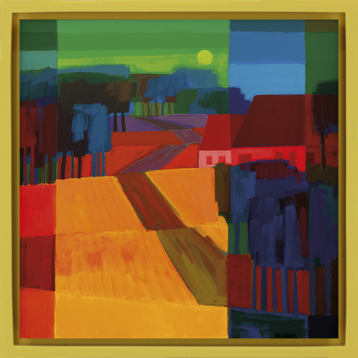Zonnige weg, 2008 - Yellow Wrapp - vooraanzicht