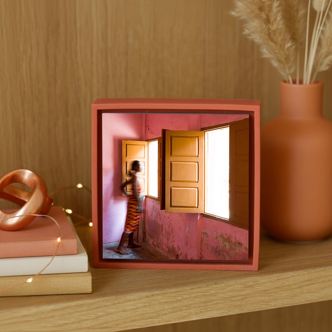 Woman Window - Orange Wrapp